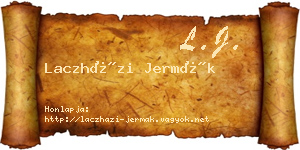 Laczházi Jermák névjegykártya